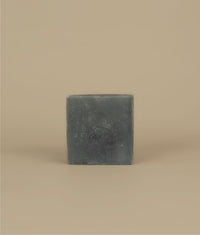 Small square naked grey fresh silk conditioner bar