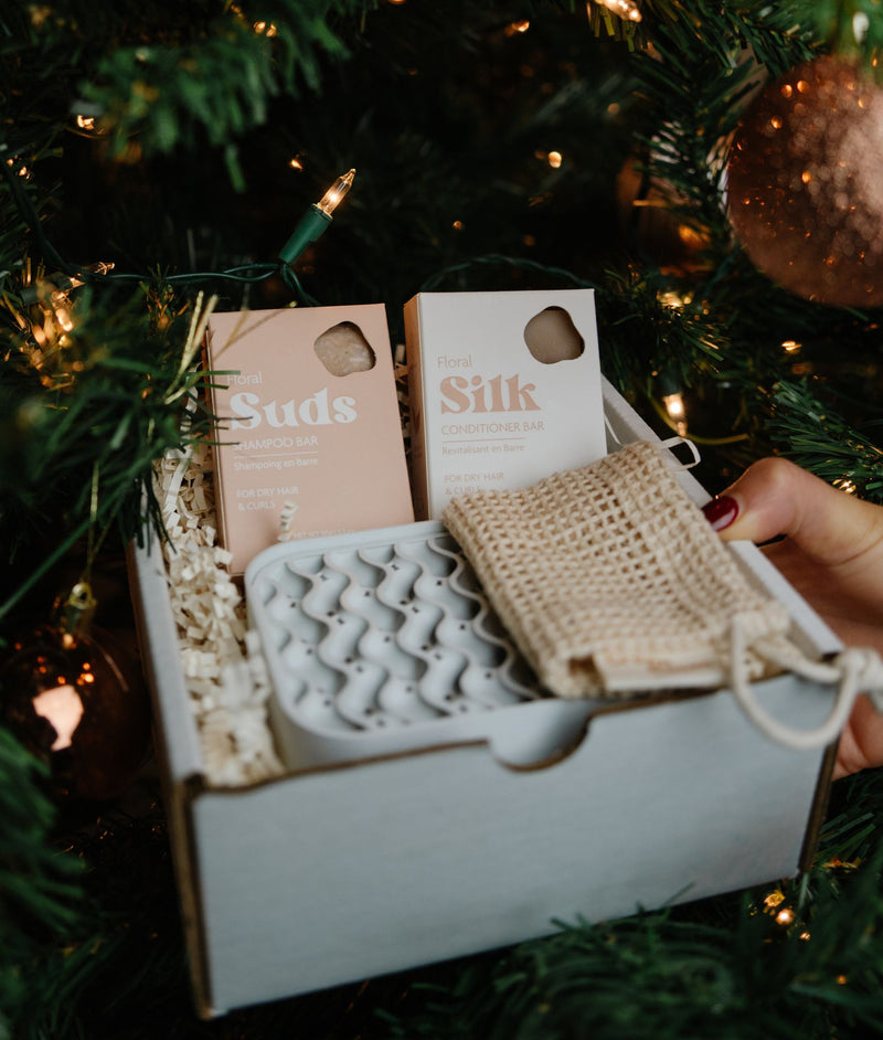 Suds & Silk + Soap Dish + Soap Saver Bag Holiday Bundle ✨