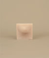 Small square naked pink floral silk conditioner bar