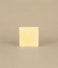 Small square naked yellow sunny silk conditioner bar