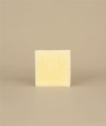 Small square naked yellow sunny silk conditioner bar